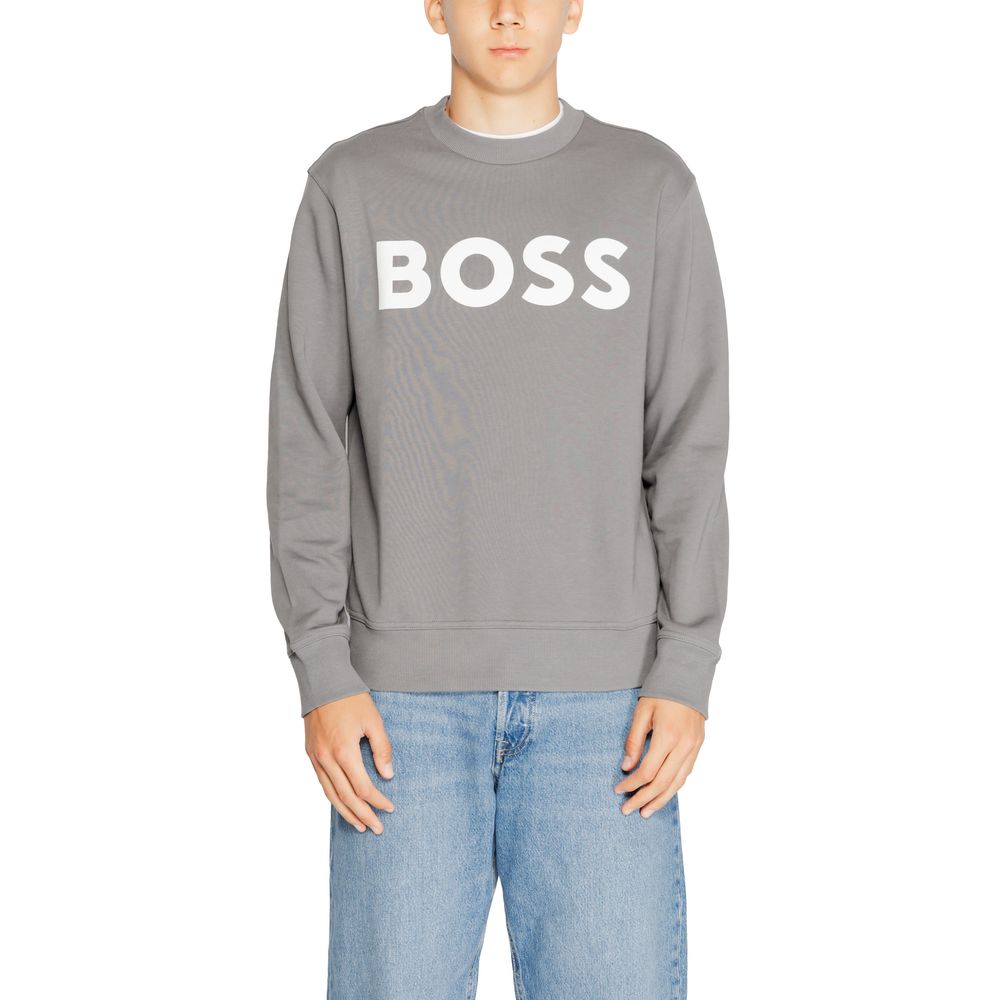 Hugo Boss Graues Baumwoll-Sweatshirt