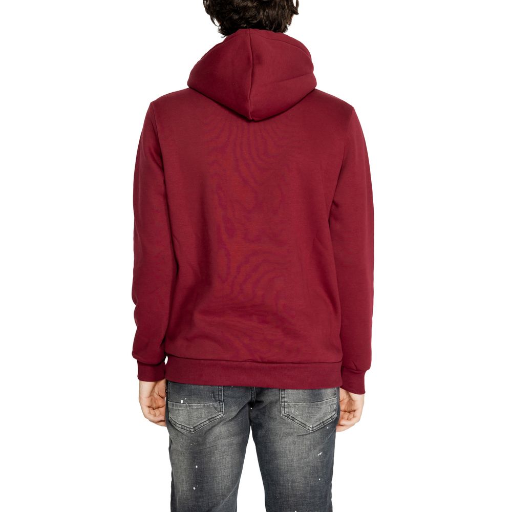 Bordeauxfarbener Baumwollpullover mit Symbol