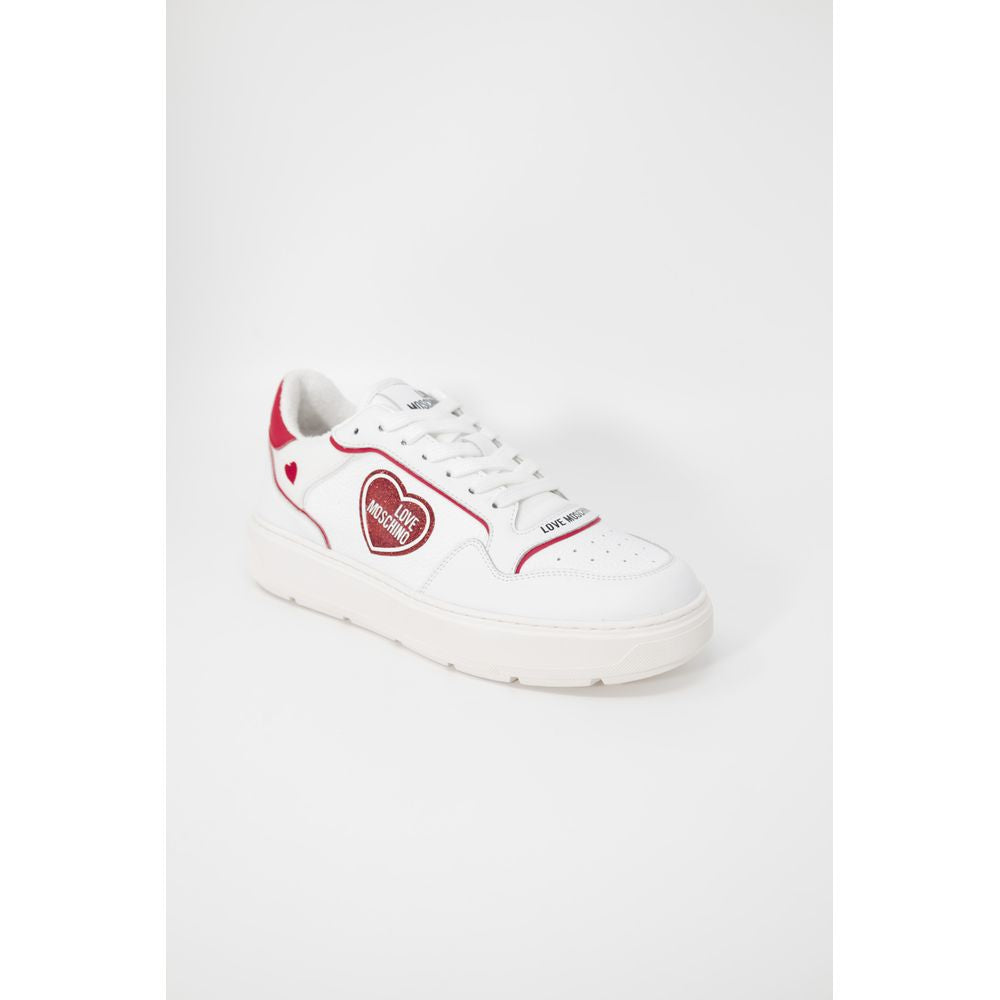 Love Moschino – Rote Polyethylen-Sneaker