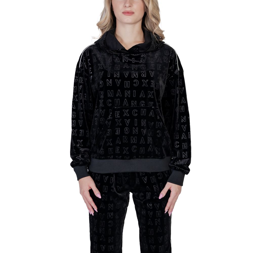 Armani Exchange – Schwarzer Polyesterpullover