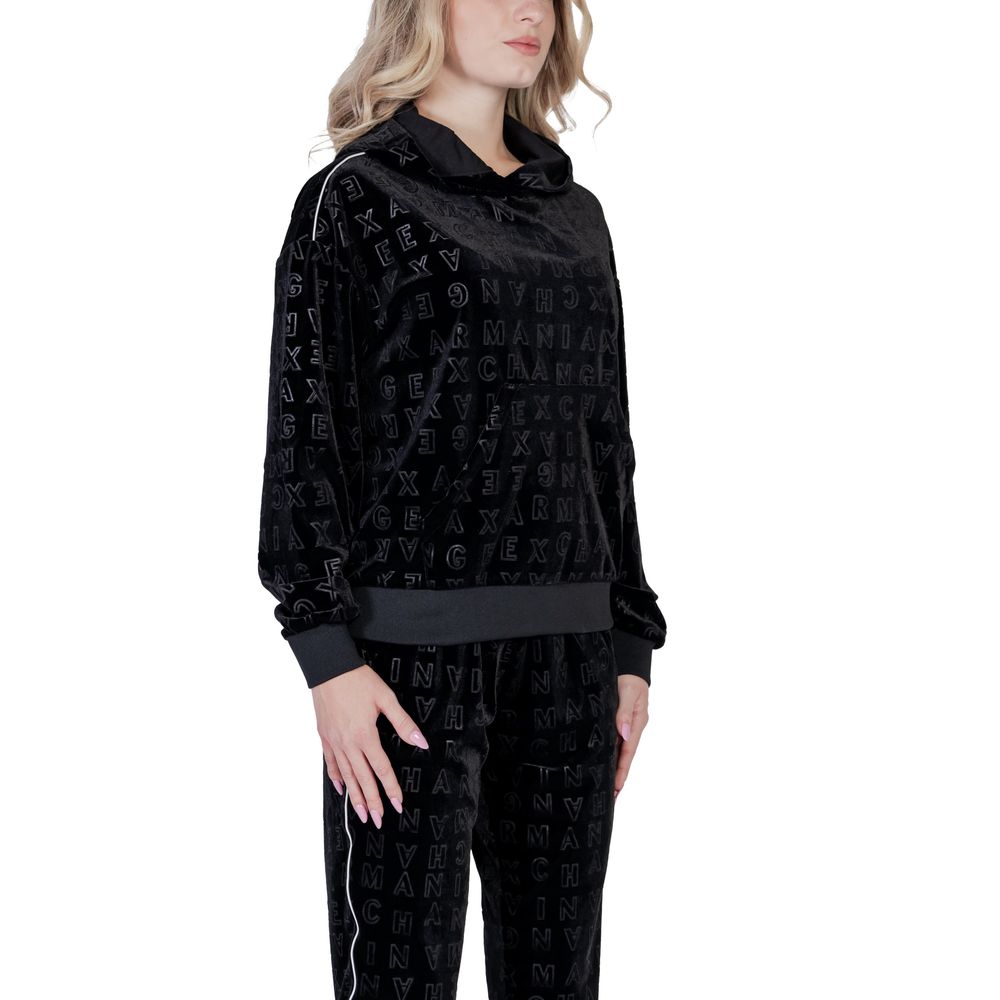 Armani Exchange – Schwarzer Polyesterpullover