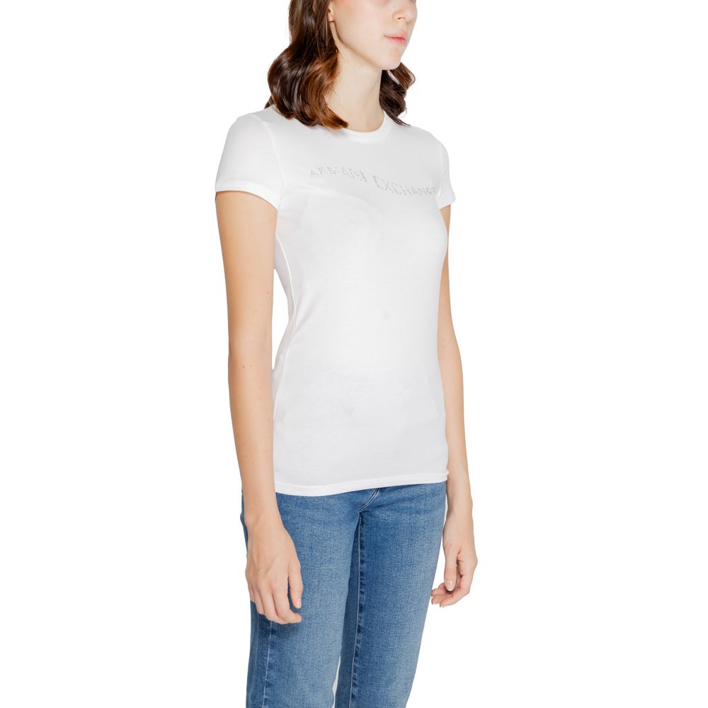 Armani Exchange Topuri și tricou din bumbac alb