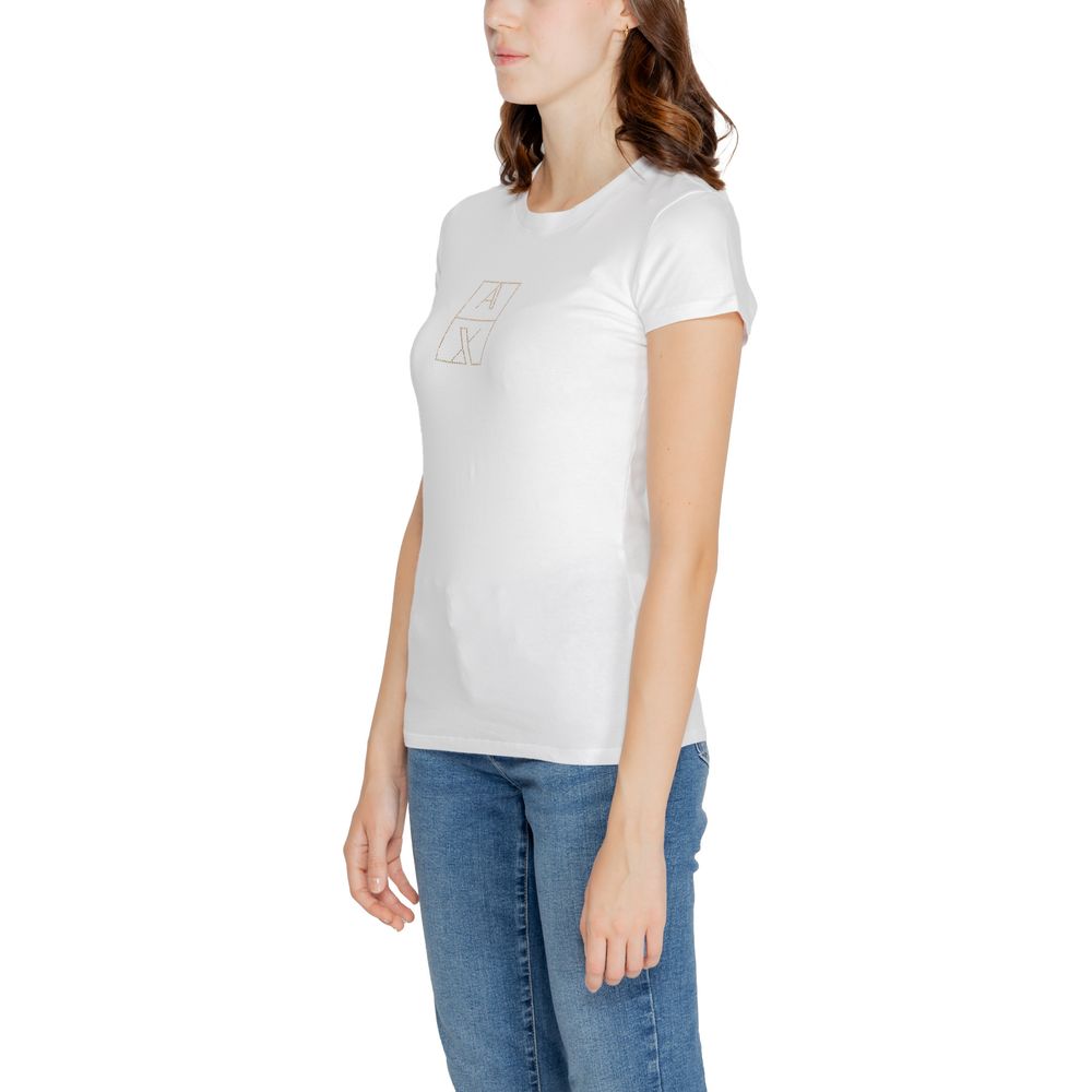Armani Exchange Topuri și tricou din bumbac alb