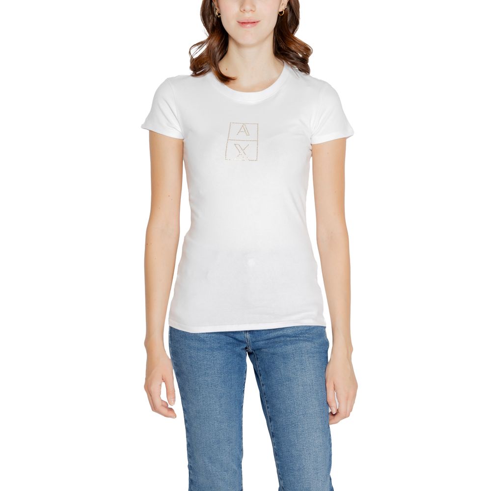Armani Exchange Topuri și tricou din bumbac alb