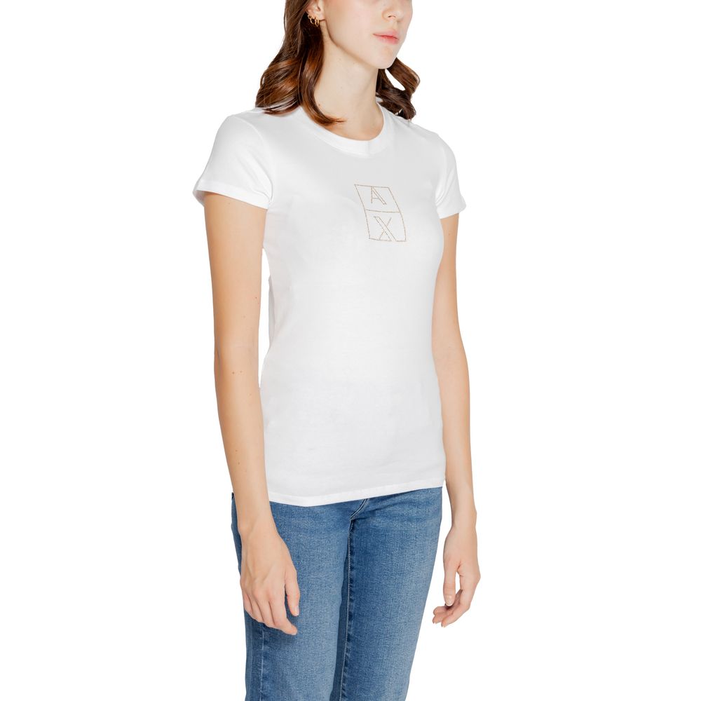 Armani Exchange Topuri și tricou din bumbac alb