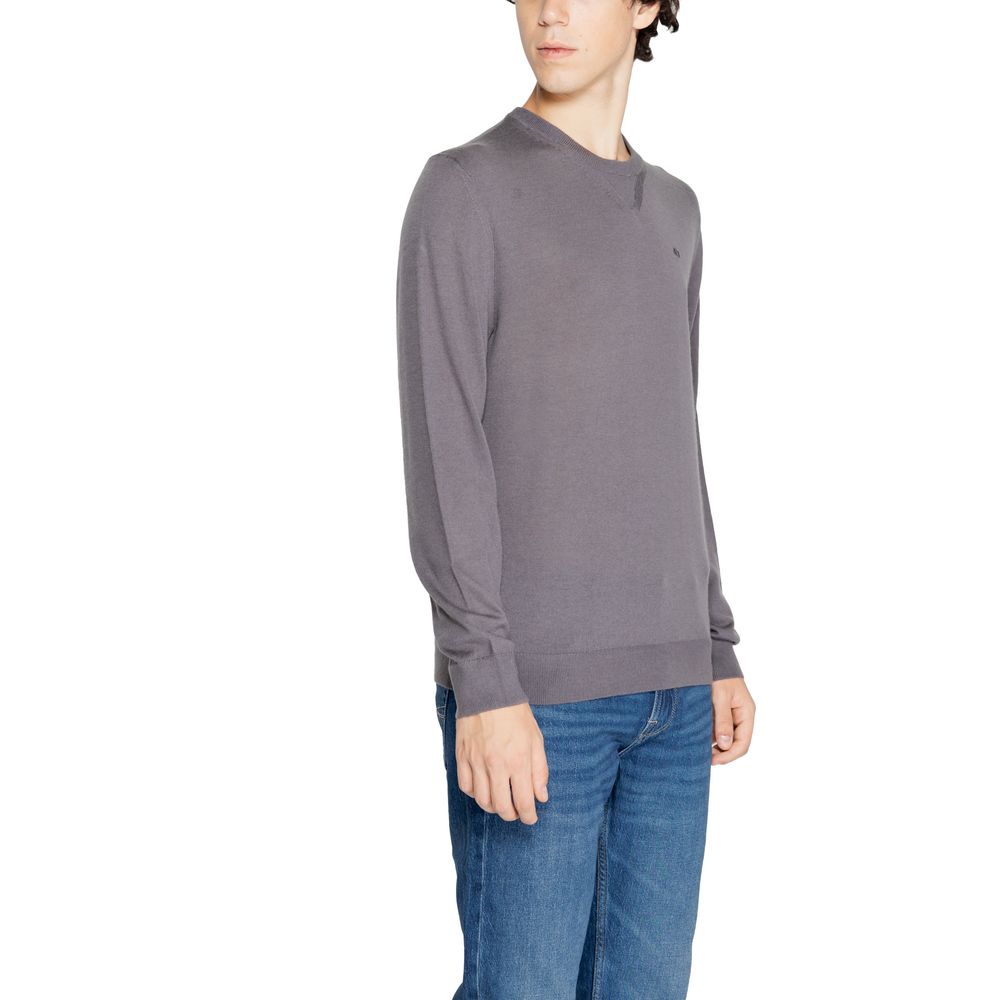 Pulover gri din lână Armani Exchange