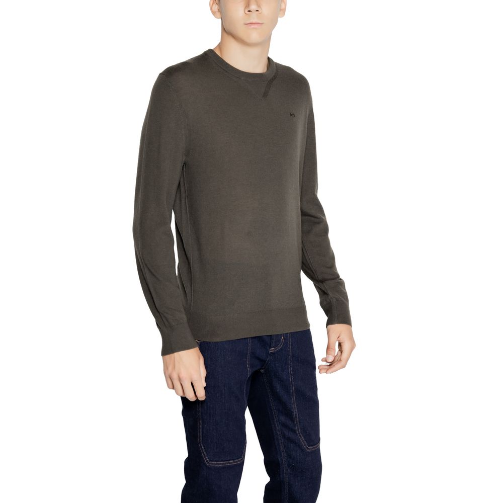 Pulover verde din lână Armani Exchange