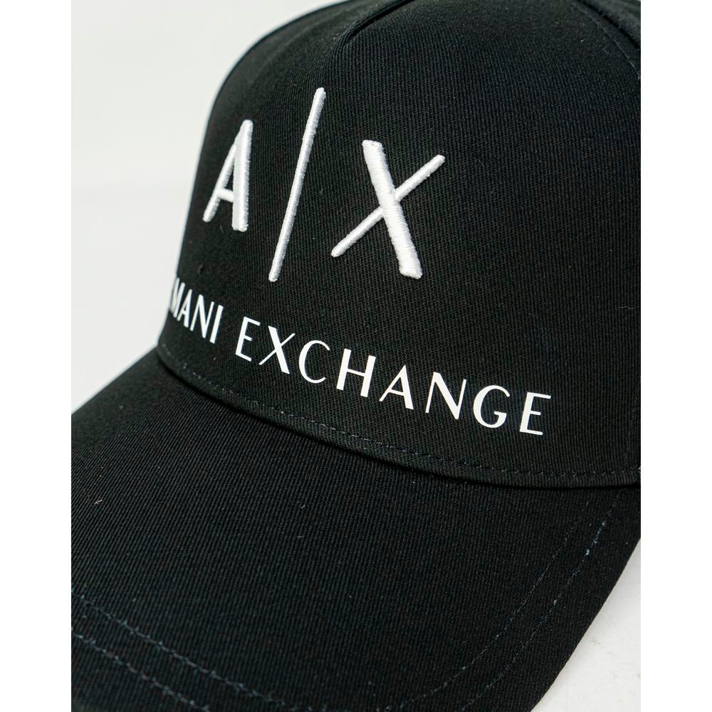 Armani Exchange Schwarze Hüte und Mützen aus Baumwolle