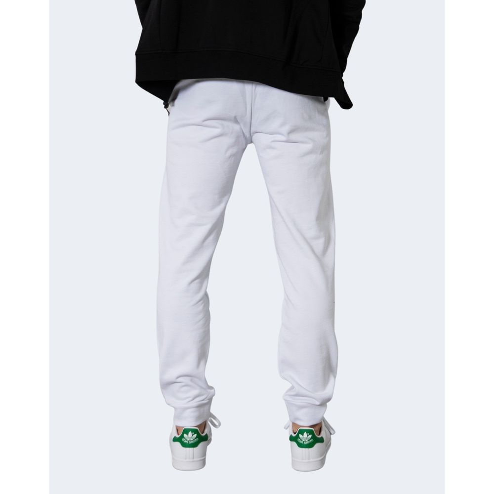 Blugi și pantaloni din bumbac alb Armani Exchange