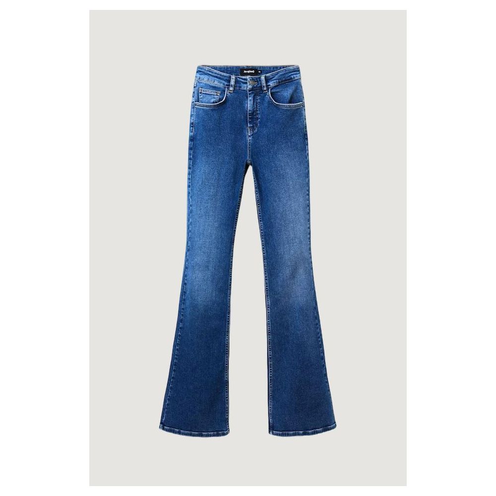 Blugi și pantaloni Desigual din bumbac albastru