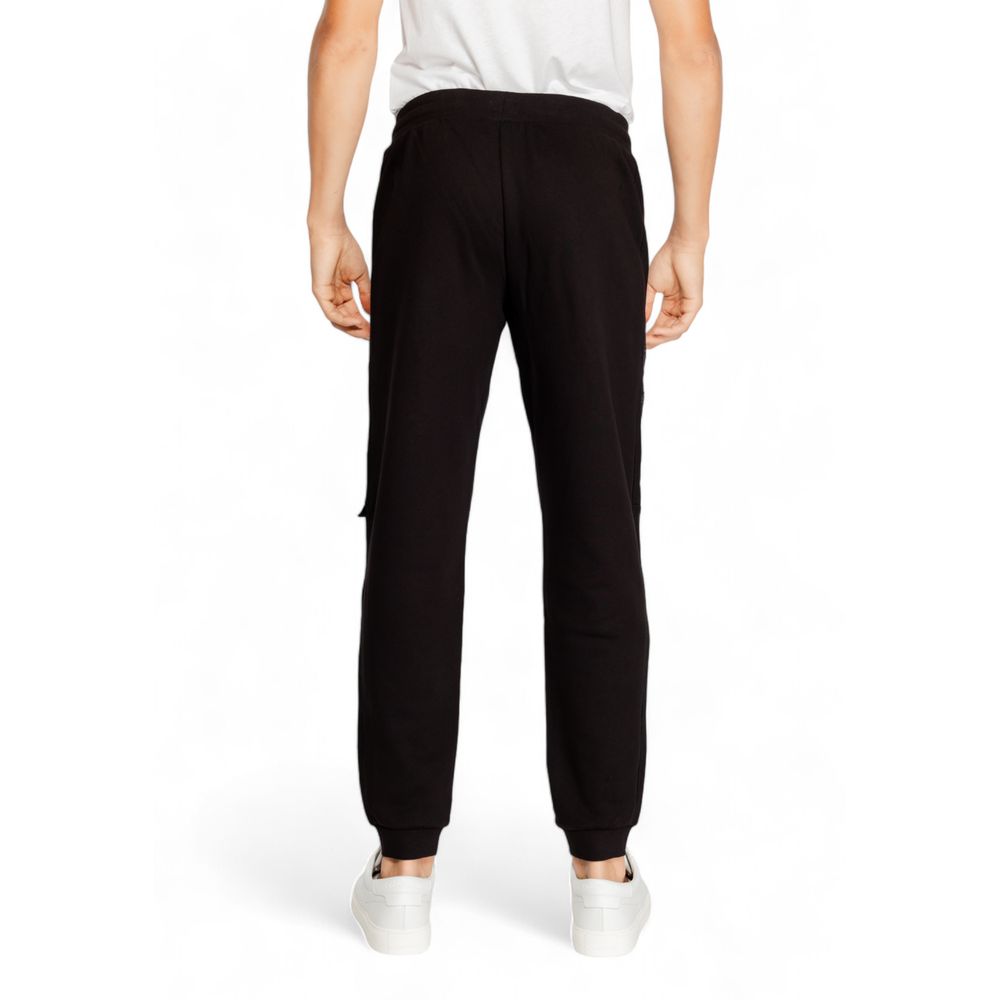Blugi și pantaloni EA7 Emporio Armani din bumbac negru