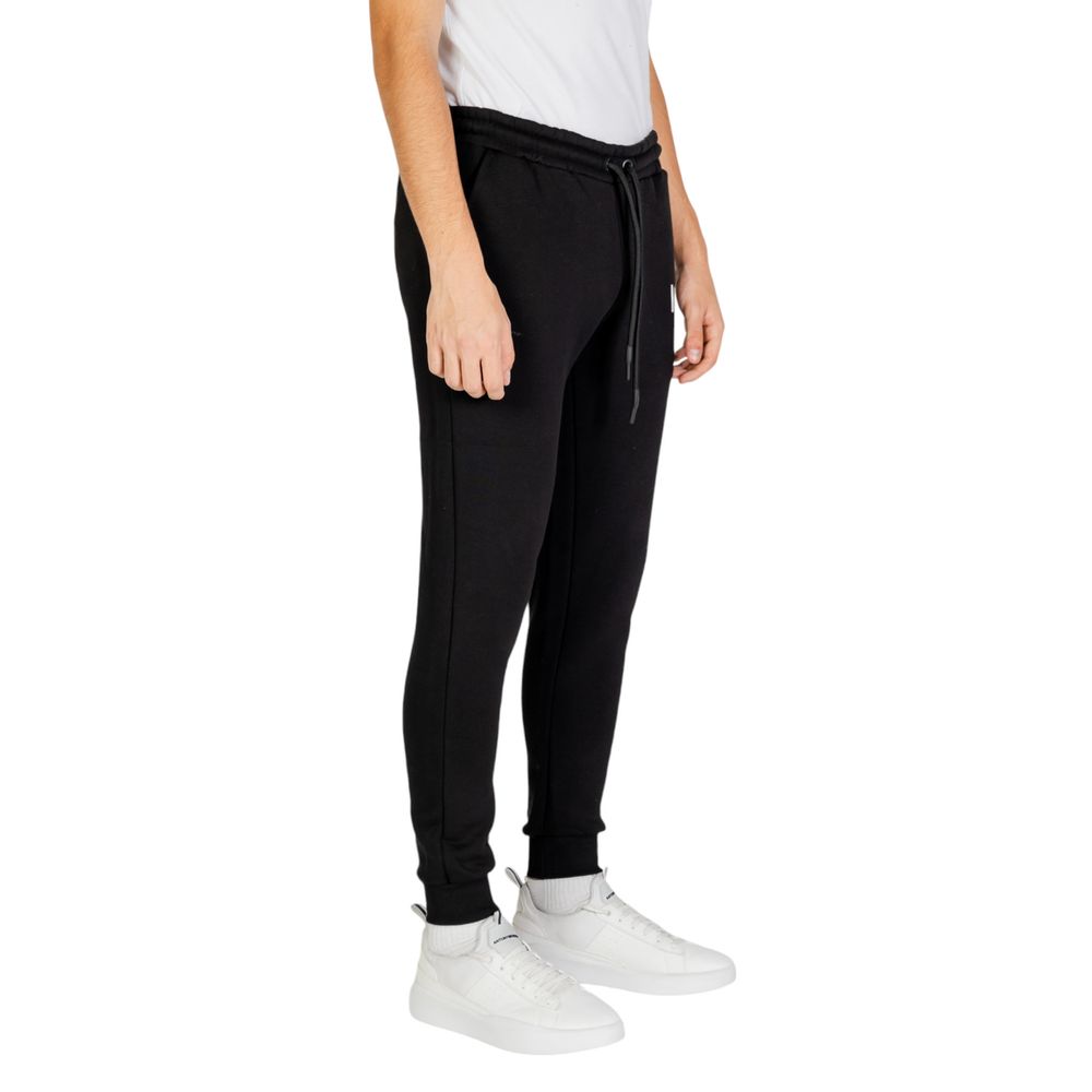 Blugi și pantaloni Icon din bumbac alb-negru
