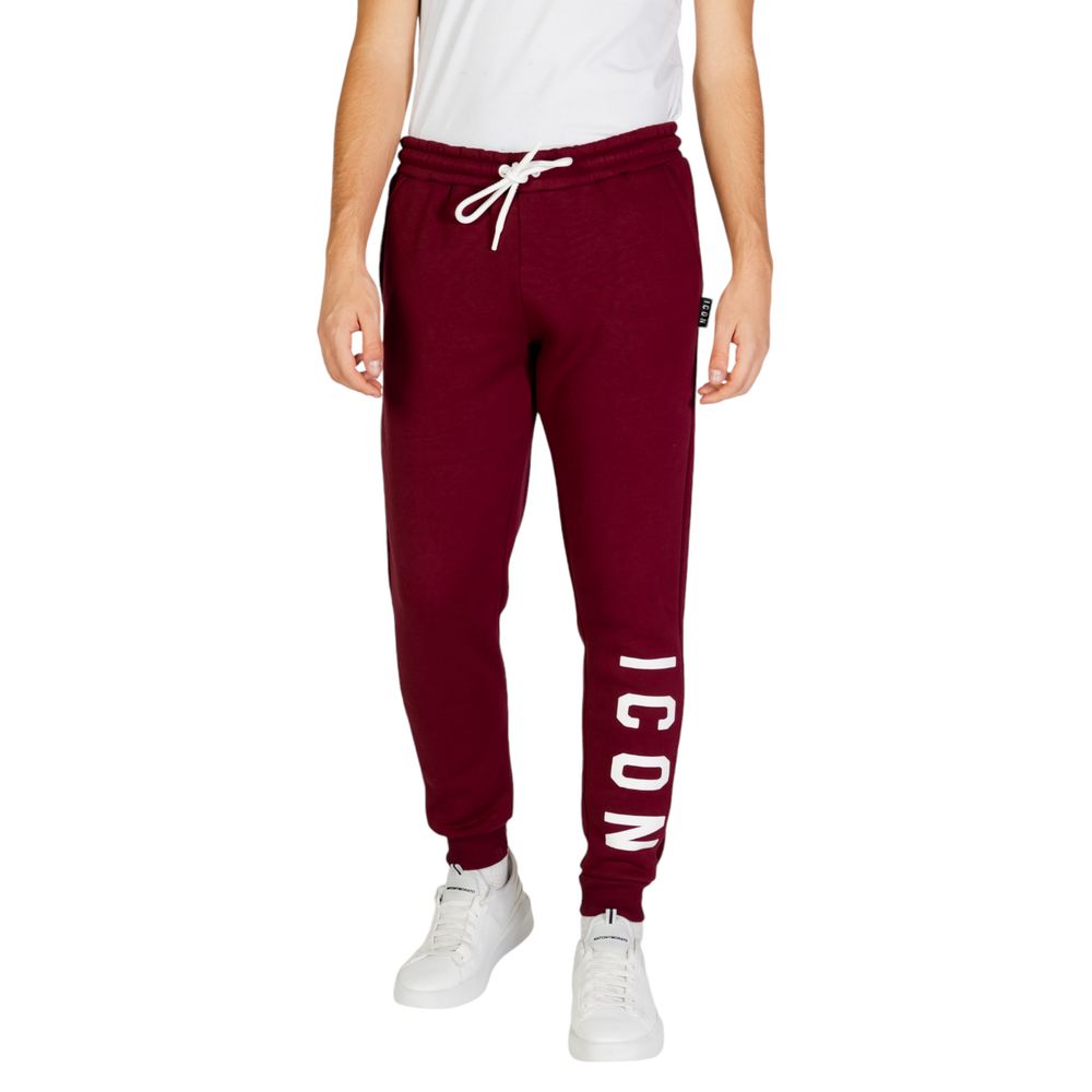 Icon Bordeauxfarbene Jeans und Hose aus Baumwolle
