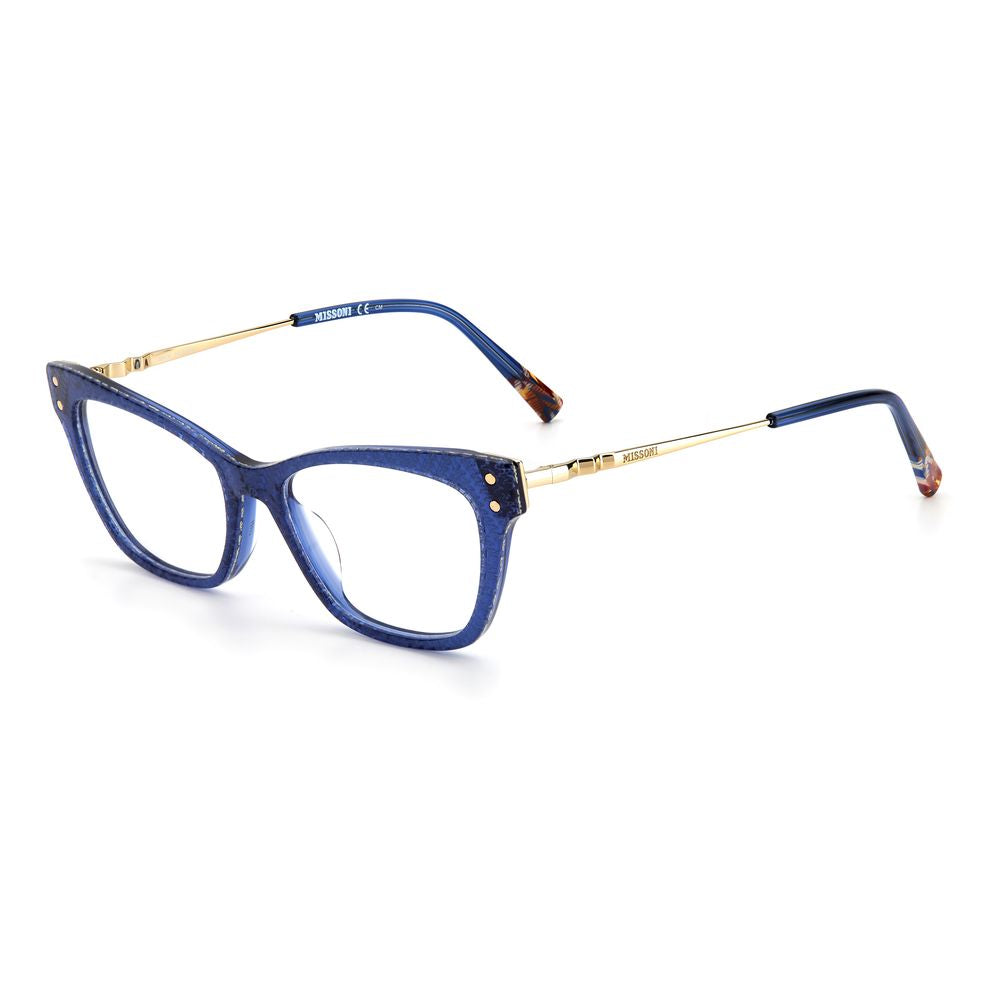 Missoni Blaue Rahmen aus Kalbshaar