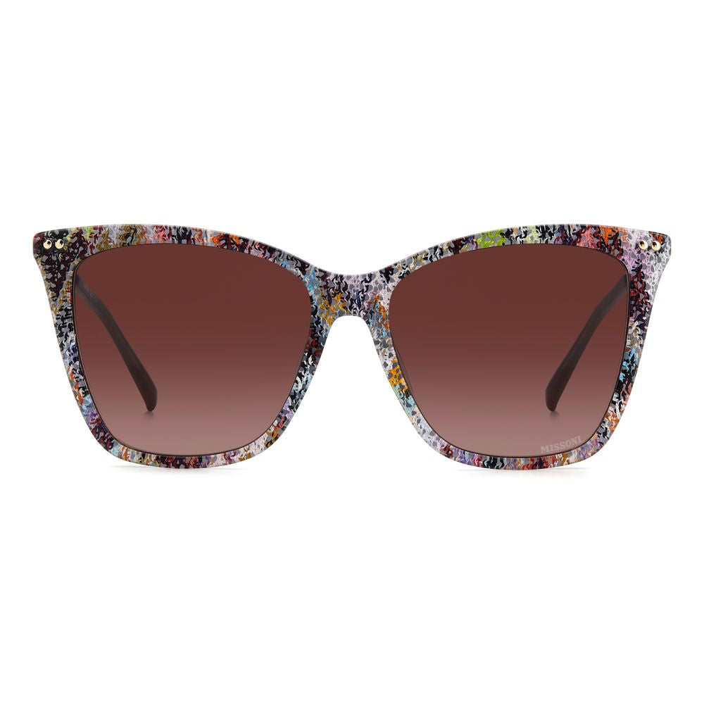 Missoni – Mehrfarbige Sonnenbrille aus Kalbshaar