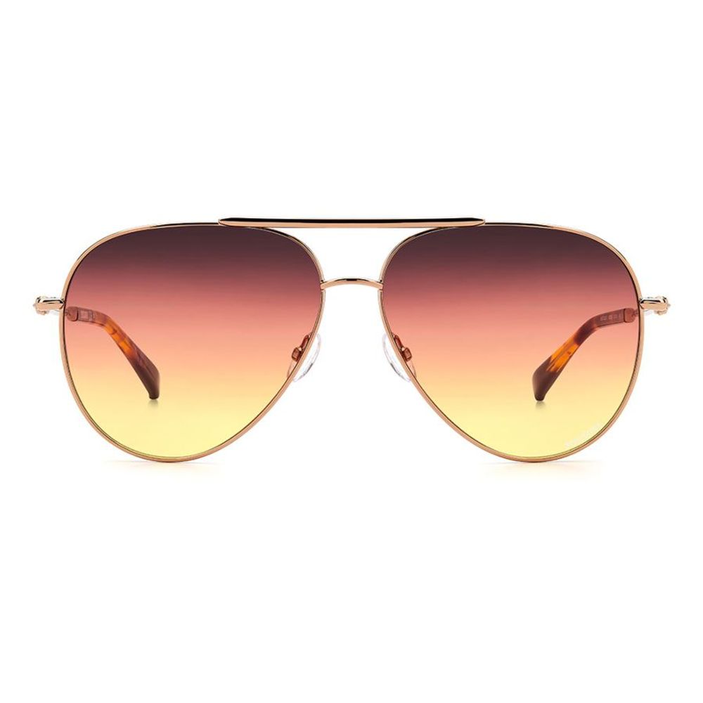Ochelari de soare Missoni din metal auriu
