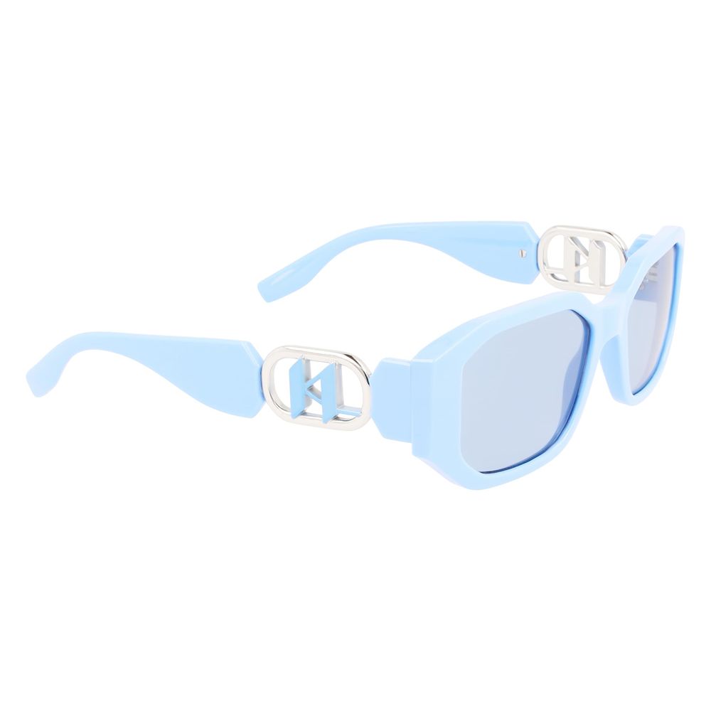 Karl Lagerfeld – Blaue Sonnenbrille mit Spritzguss