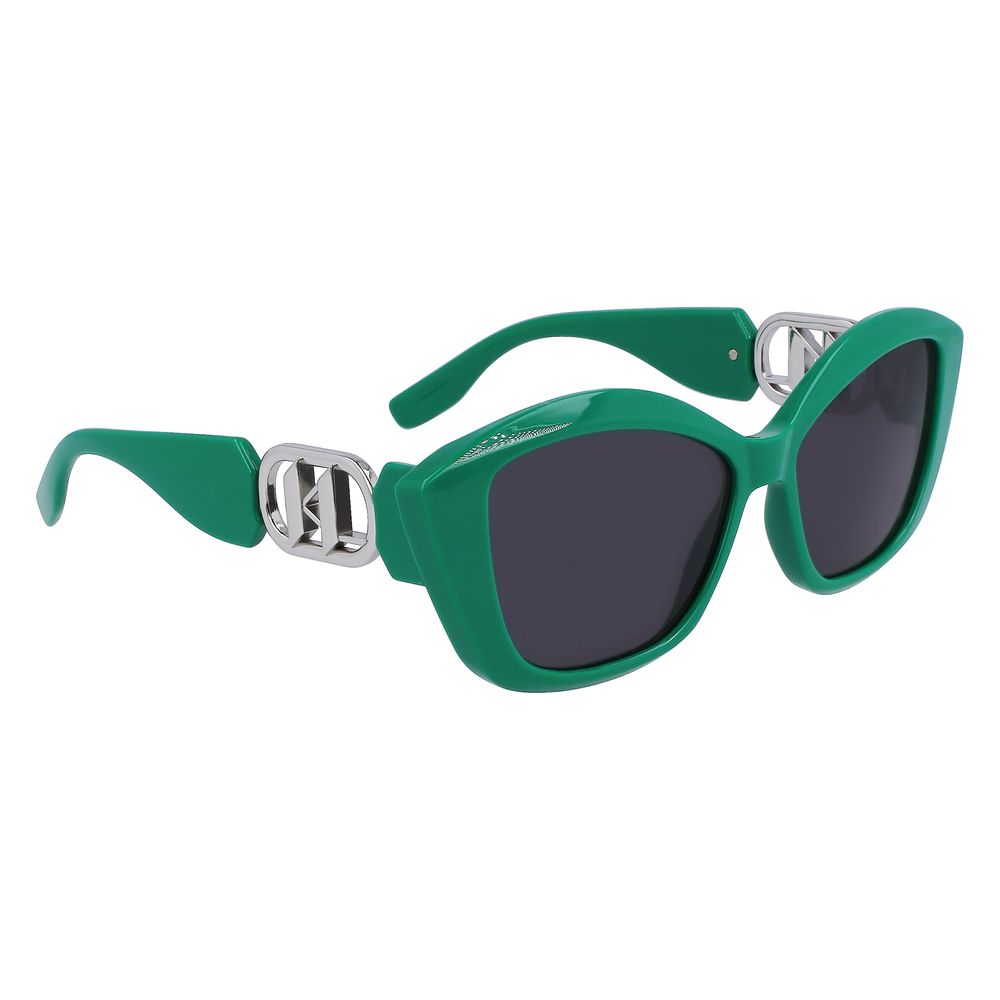 Karl Lagerfeld – Grüne Sonnenbrille mit Spritzguss
