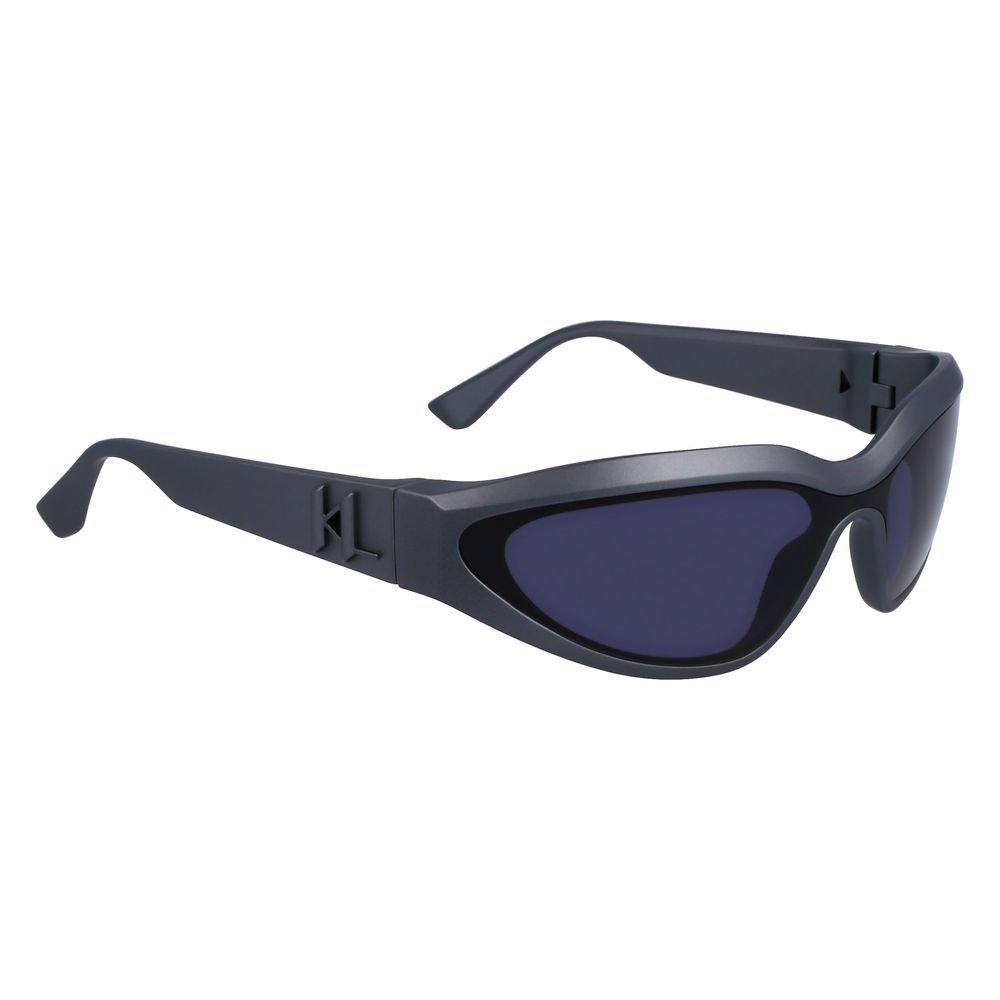 Karl Lagerfeld – Graue Sonnenbrille mit Spritzguss