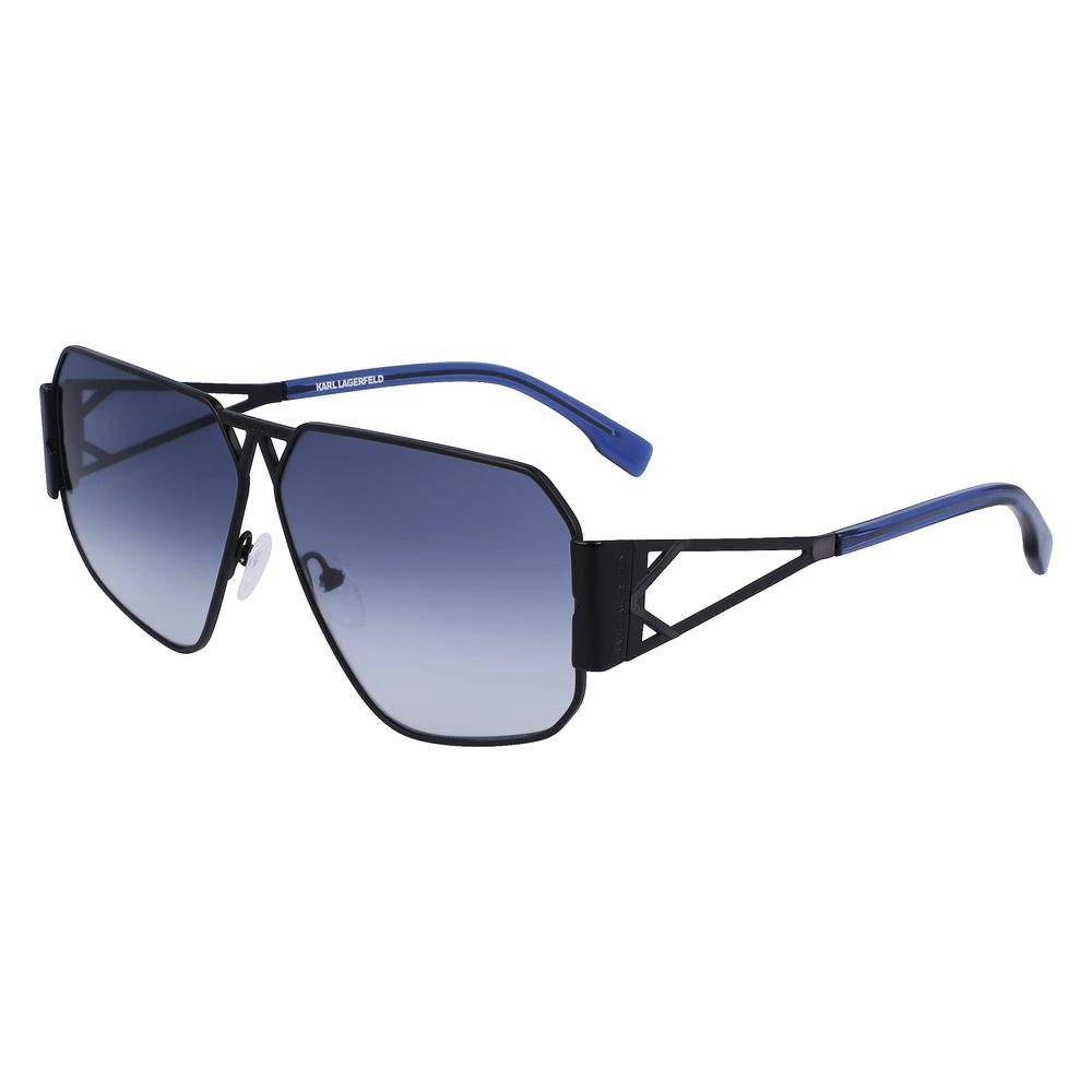 Ochelari de soare Karl Lagerfeld din metal negru