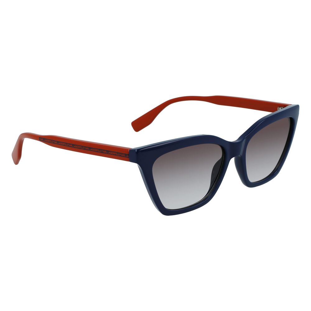 Ochelari de soare Karl Lagerfeld albaștri cu lentile injectate CP