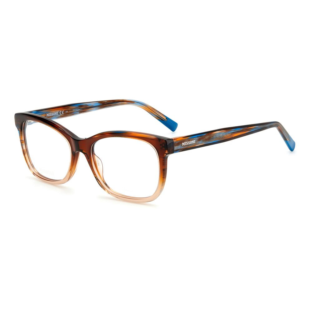 Rame ochelari Missoni maro cu păr de vițel