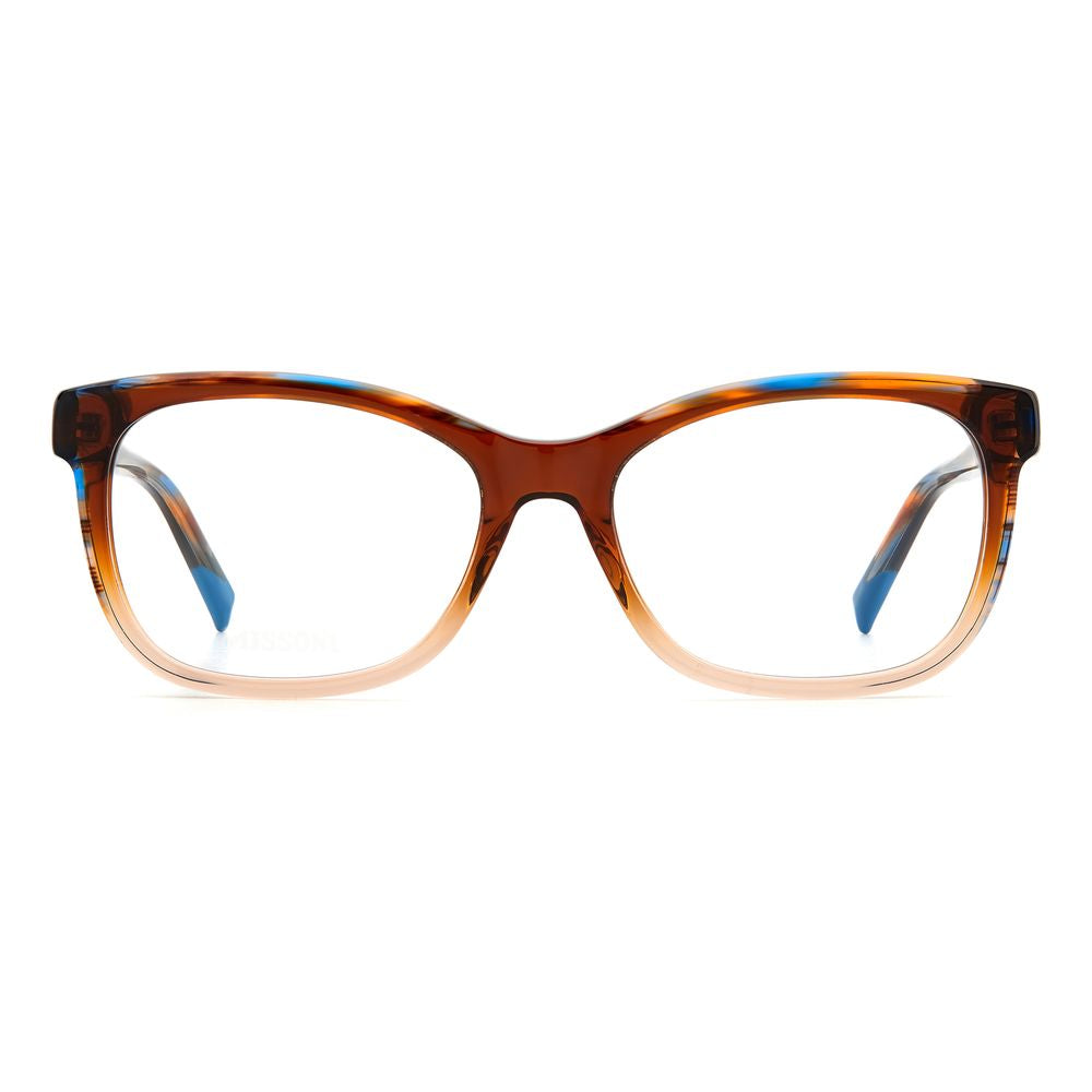 Rame ochelari Missoni maro cu păr de vițel