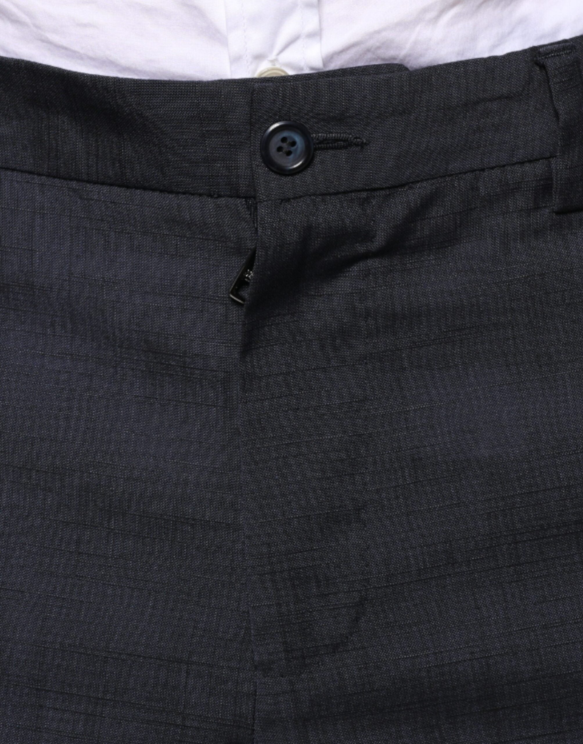 Pantaloni eleganți negri din bumbac Dolce & Gabbana