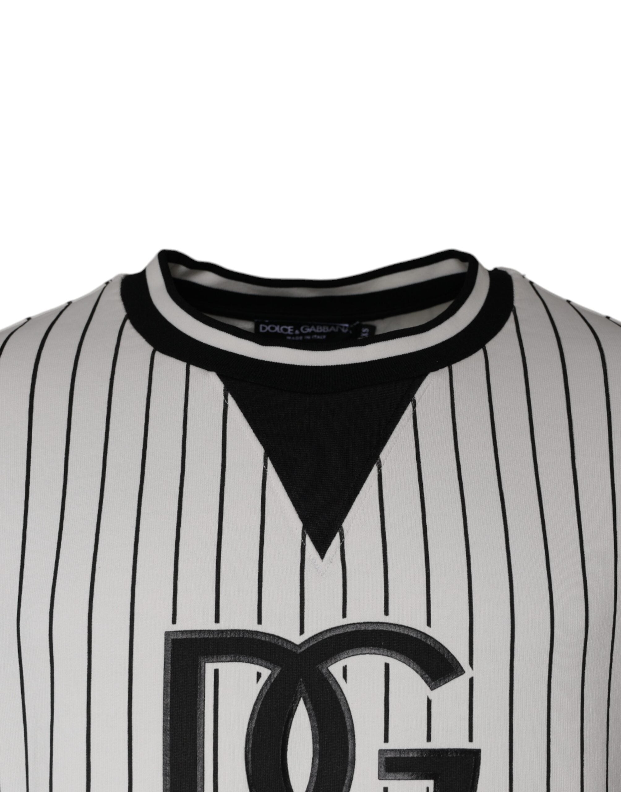 Dolce & Gabbana Hanorac cu logo și dungi albe și negre
