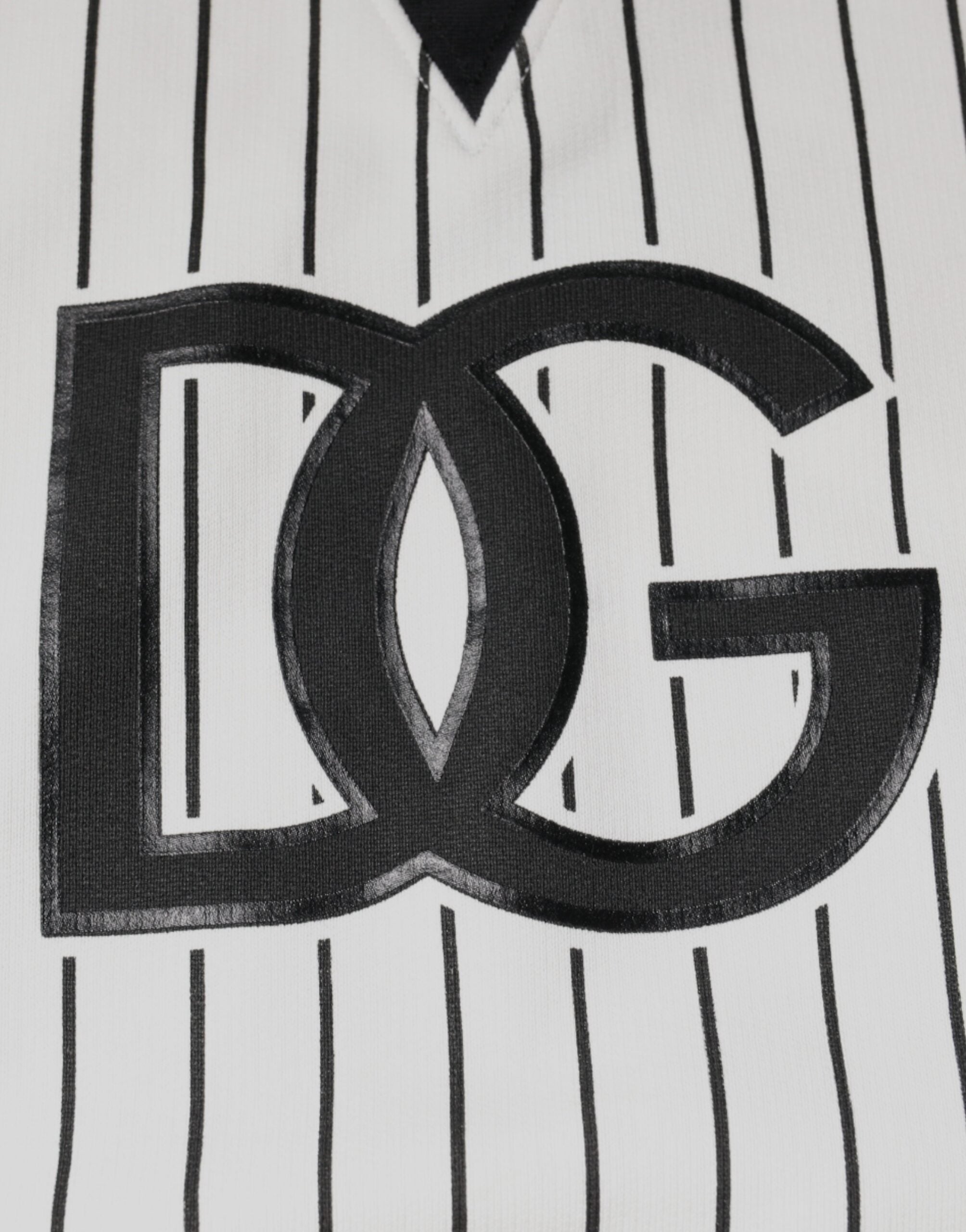 Dolce & Gabbana Hanorac cu logo și dungi albe și negre