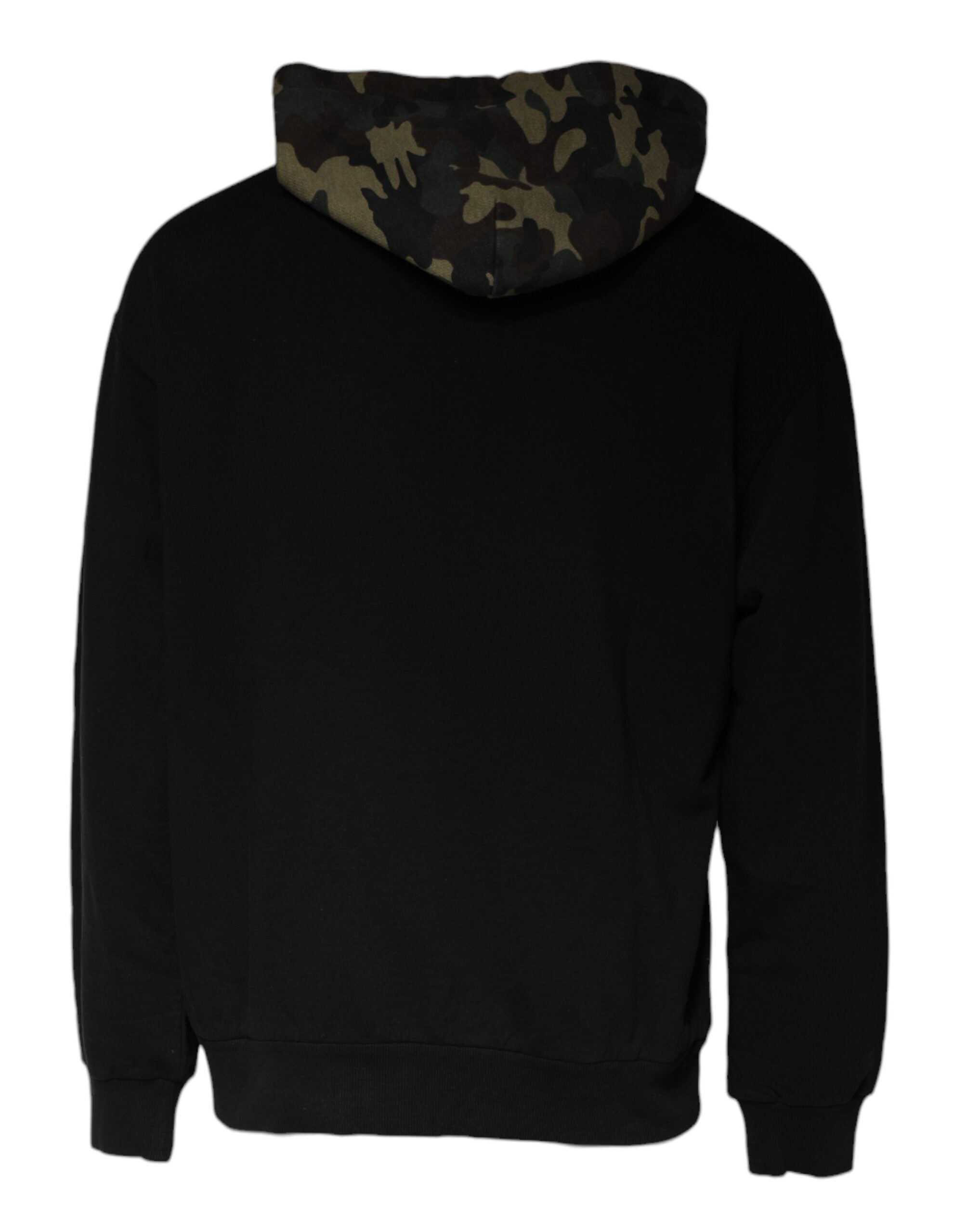 Hanorac cu glugă Dolce & Gabbana negru camuflaj