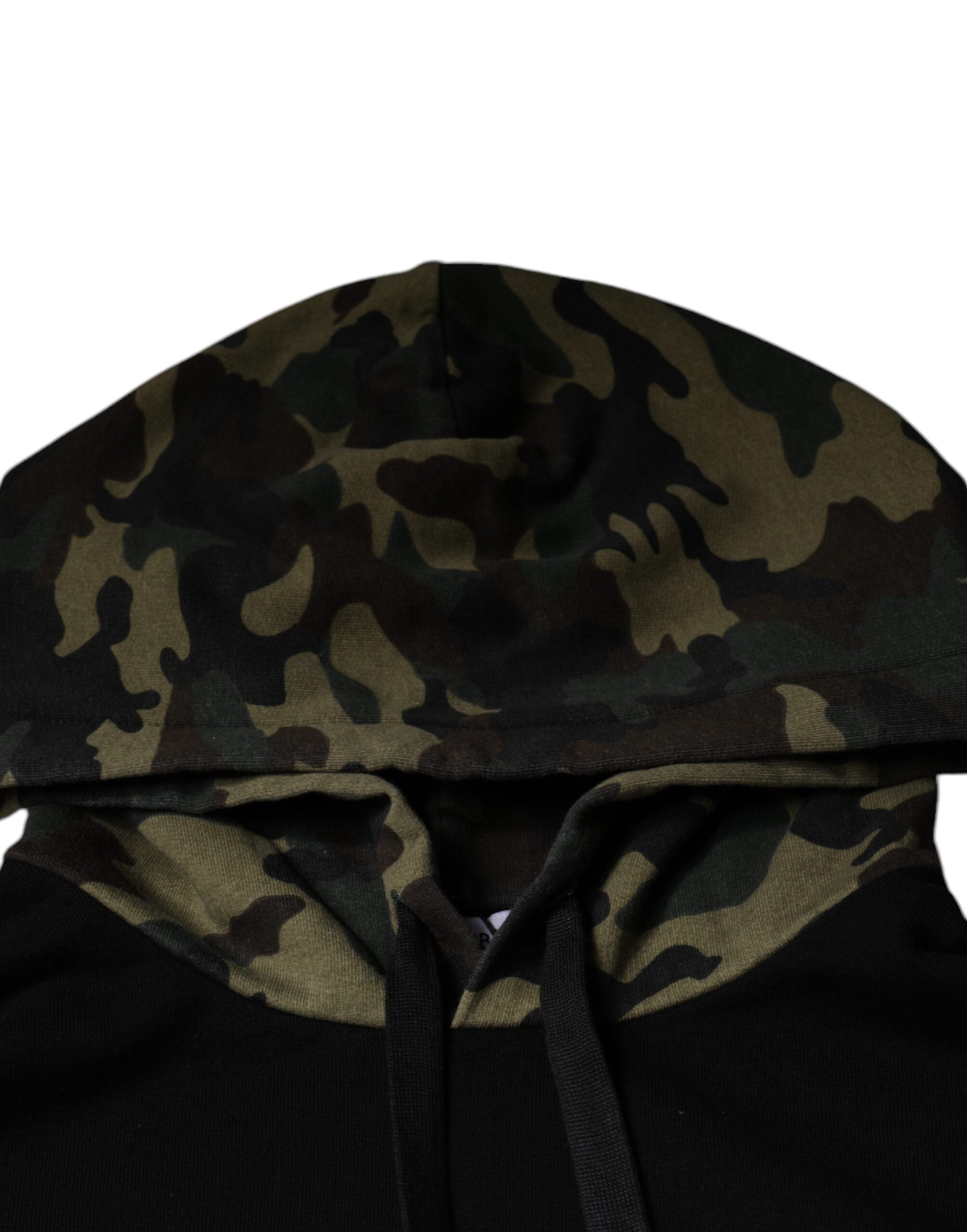 Hanorac cu glugă Dolce & Gabbana negru camuflaj