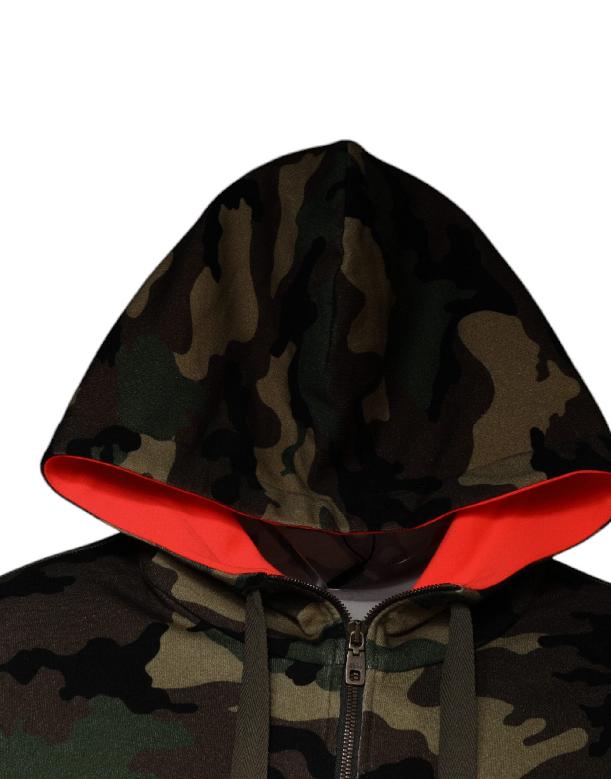 Dolce & Gabbana Hanorac cu glugă pentru bărbați, model camuflaj multicolor