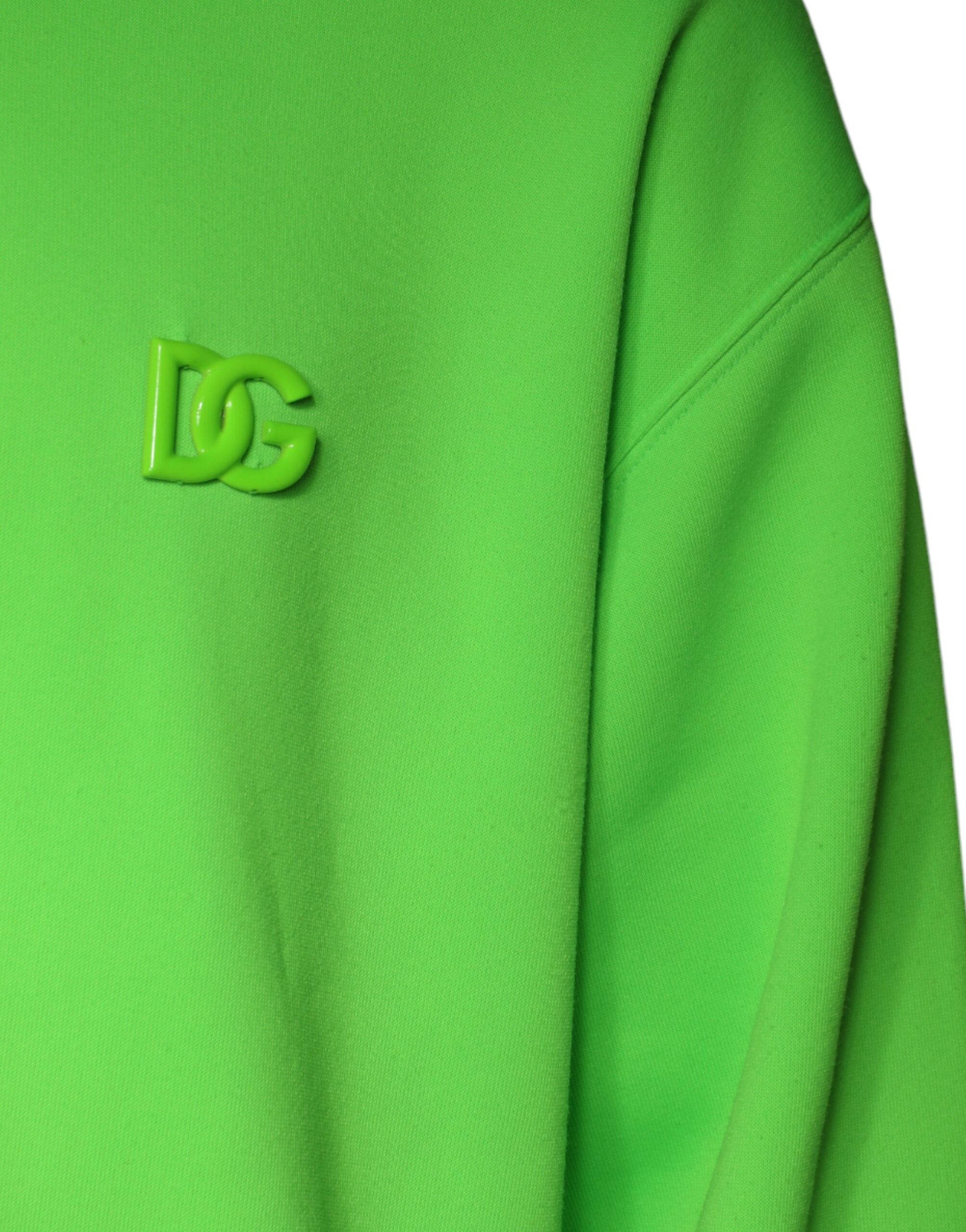 Dolce & Gabbana Hanorac cu glugă și logo verde pentru bărbați