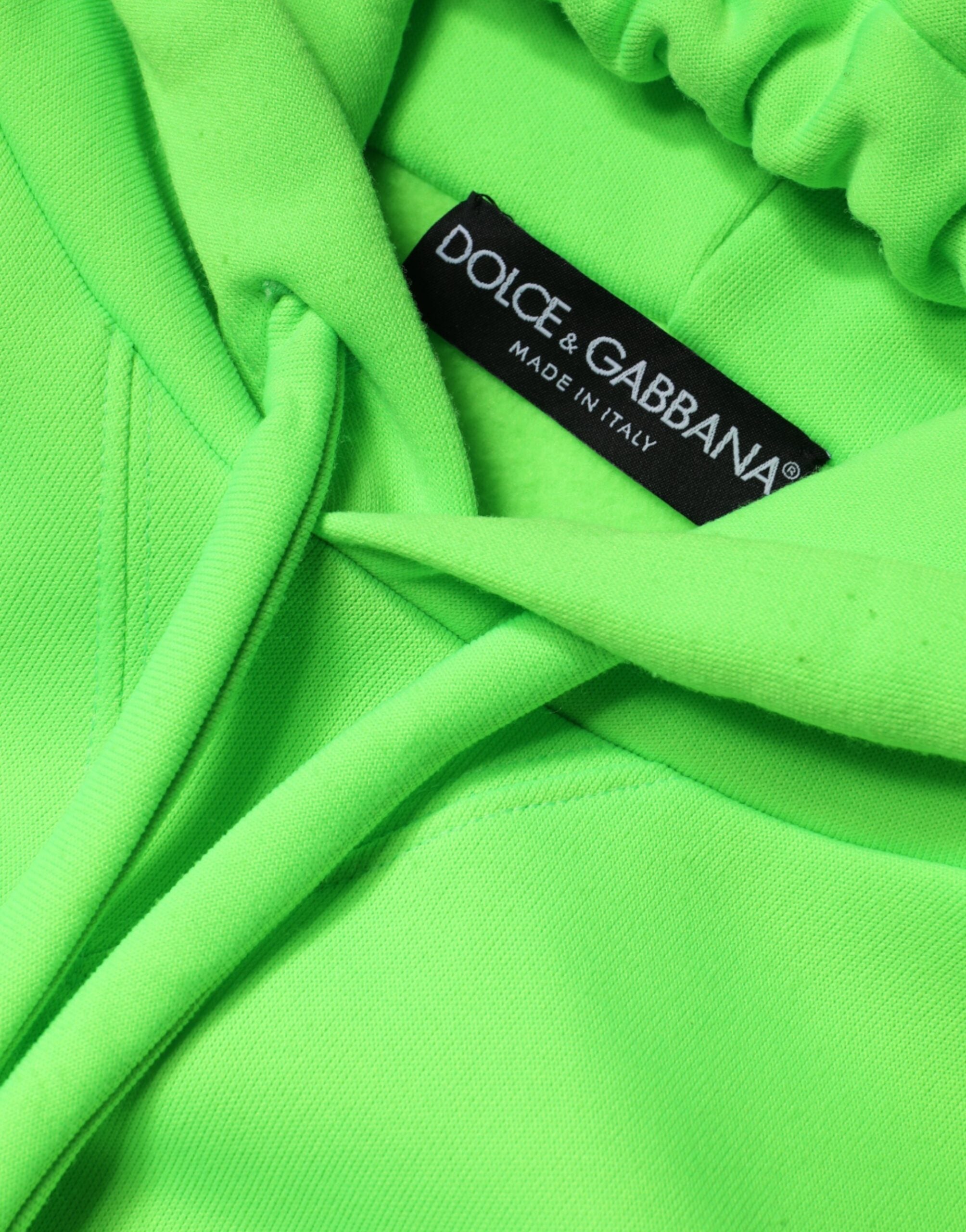 Dolce & Gabbana Hanorac cu glugă și logo verde pentru bărbați