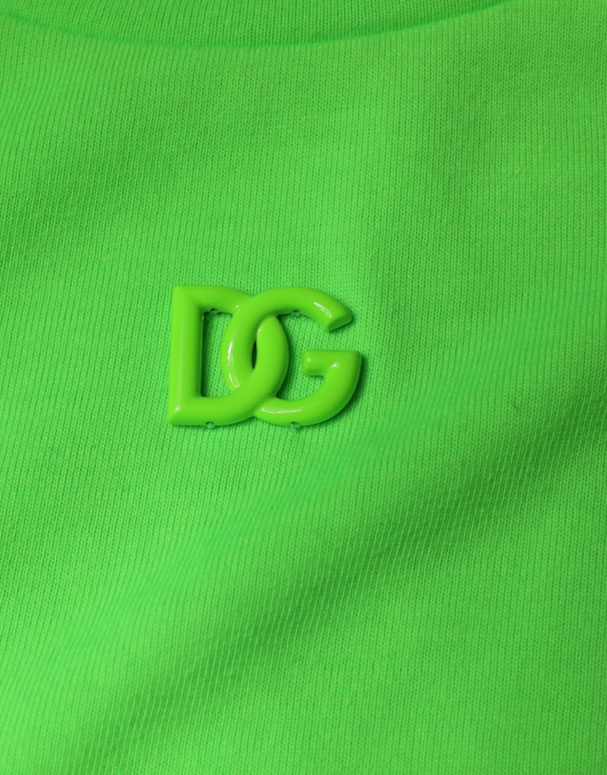 Dolce & Gabbana Hanorac cu glugă și logo verde pentru bărbați