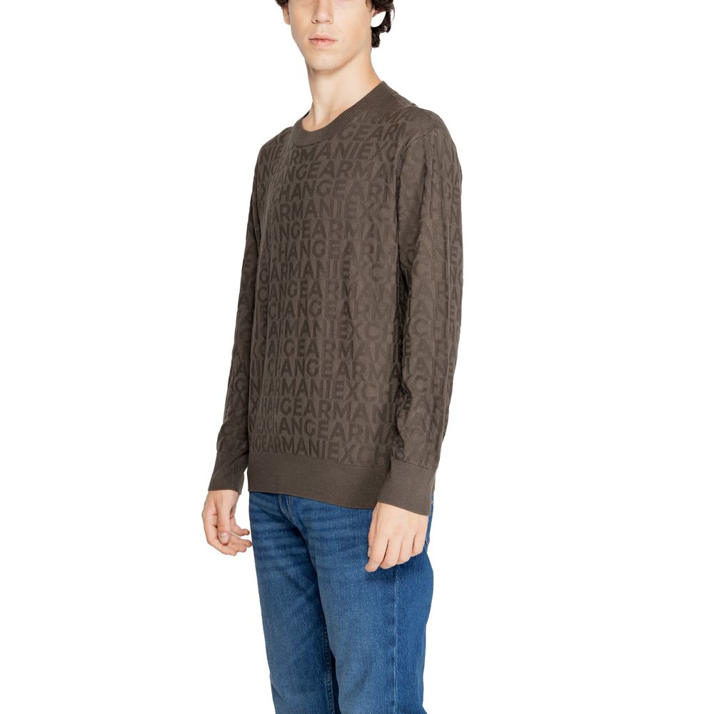 Tricou verde din viscoză Armani Exchange