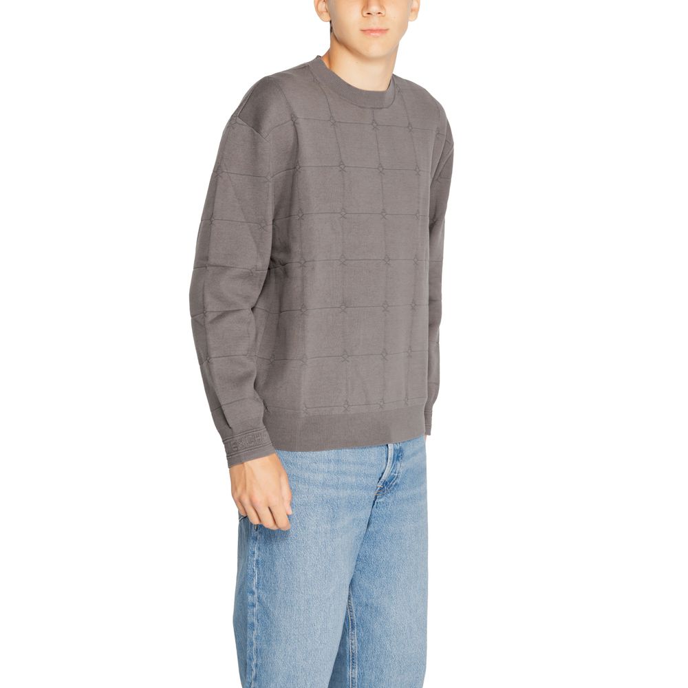 Tricou Armani Exchange gri din bumbac