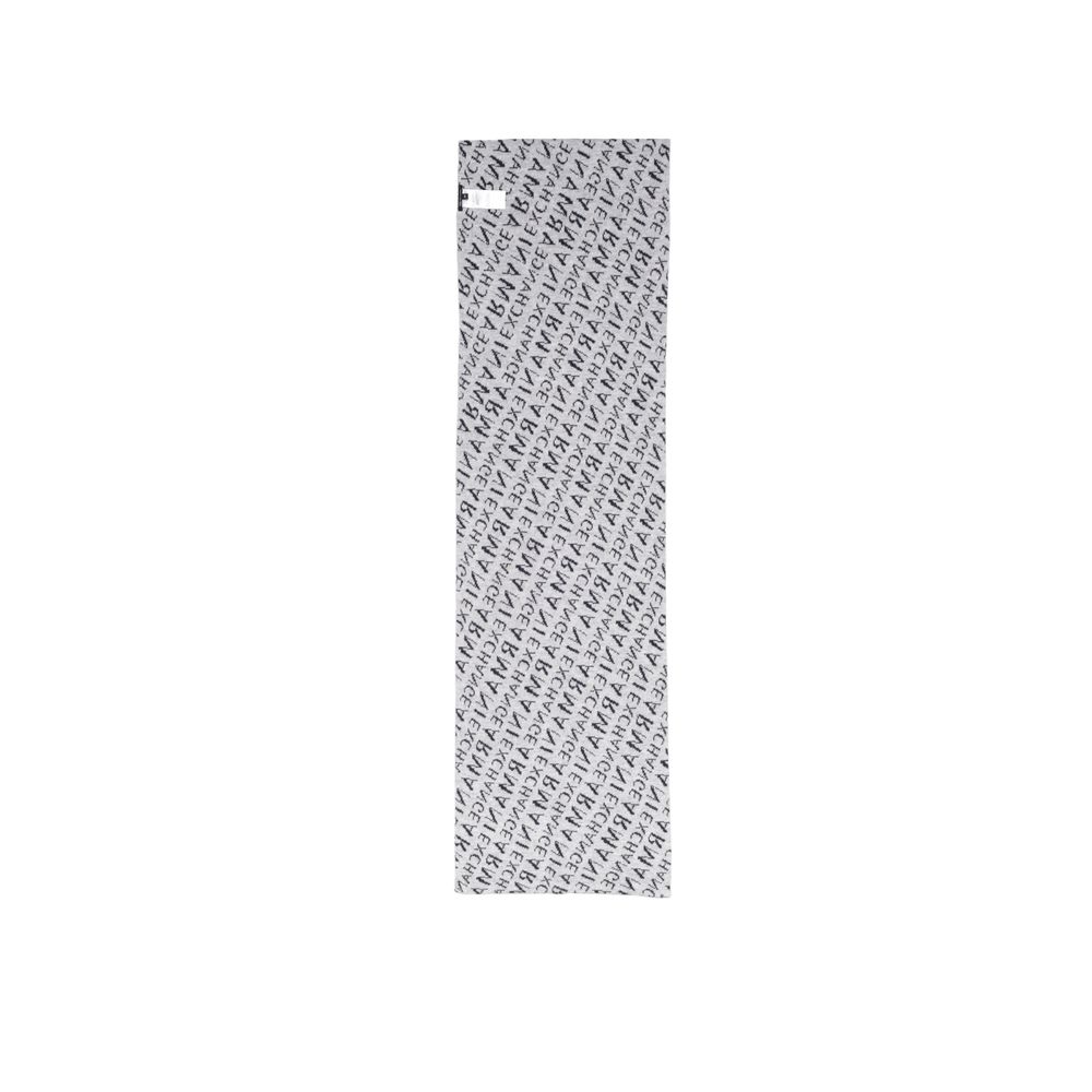 Eșarfă Armani Exchange din poliamidă albastră