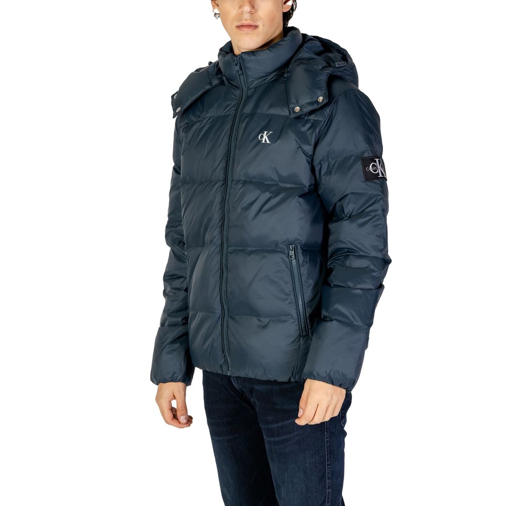 Calvin Klein Jeans – Blaue Polyamidjacke