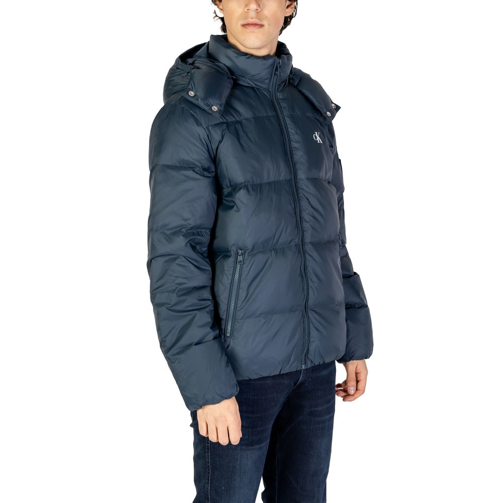 Calvin Klein Jeans – Blaue Polyamidjacke