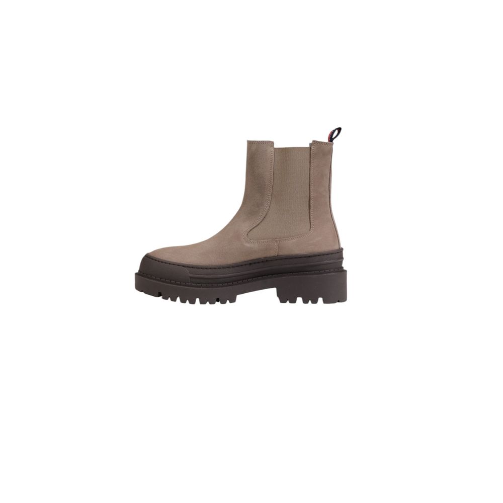 Tommy Hilfiger – Graue Wildlederstiefel
