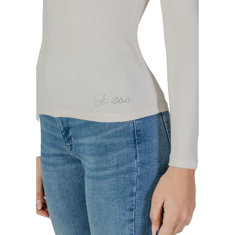 Bluze și tricou Guess din viscoză crem