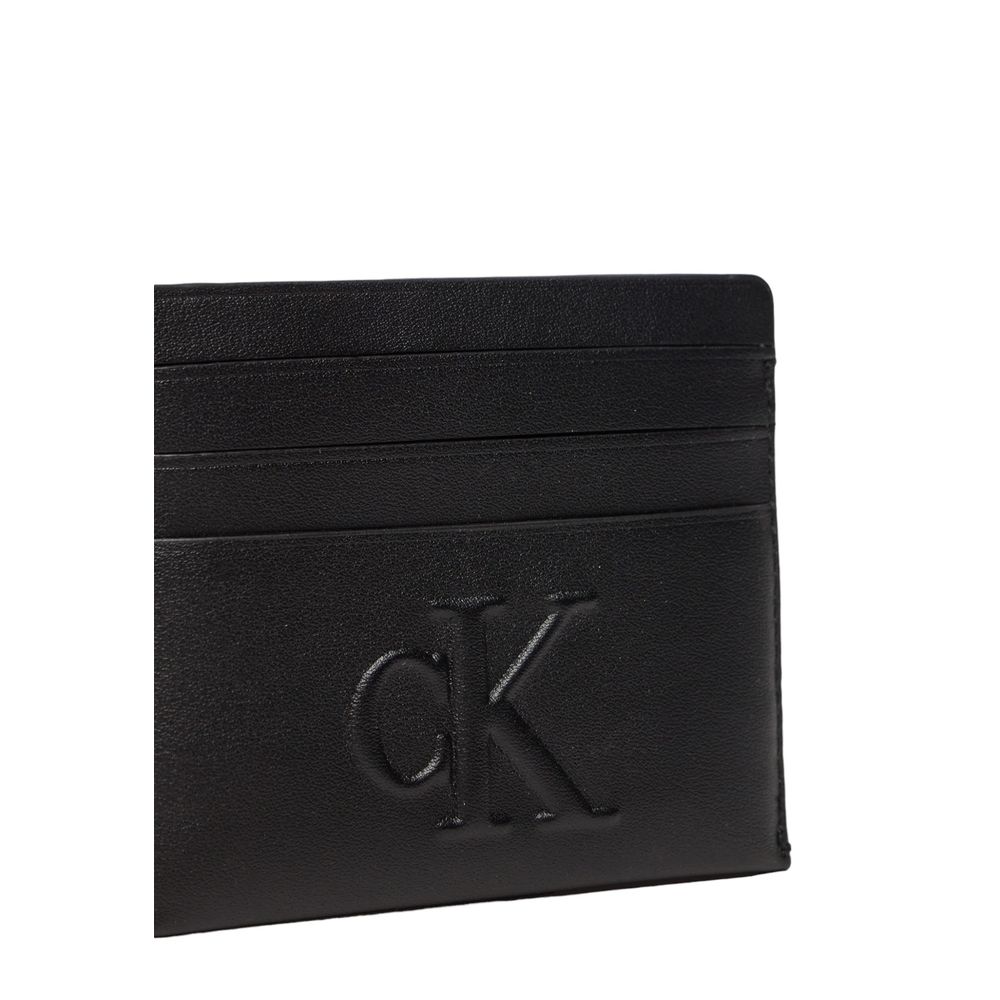 Calvin Klein Jeans – Schwarze Polyethylen-Geldbörse
