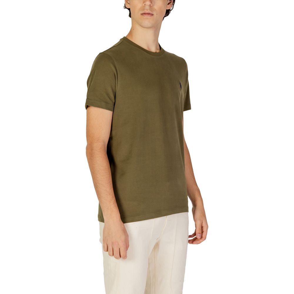 Tricou verde din bumbac US POLO ASSN.