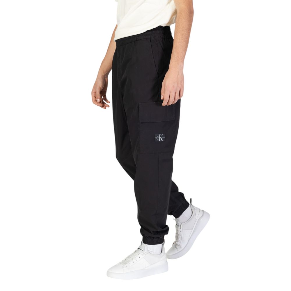 Blugi și pantaloni negri din bumbac Calvin Klein Jeans