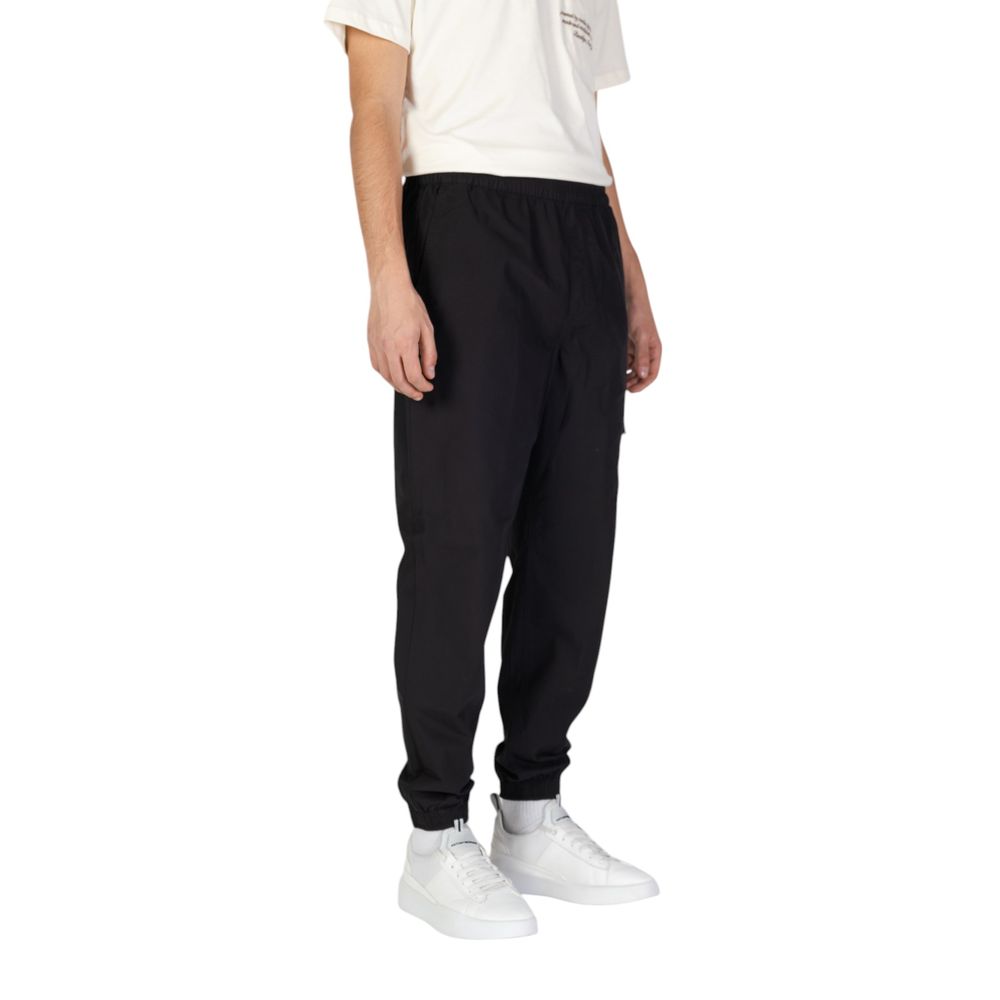 Blugi și pantaloni negri din bumbac Calvin Klein Jeans