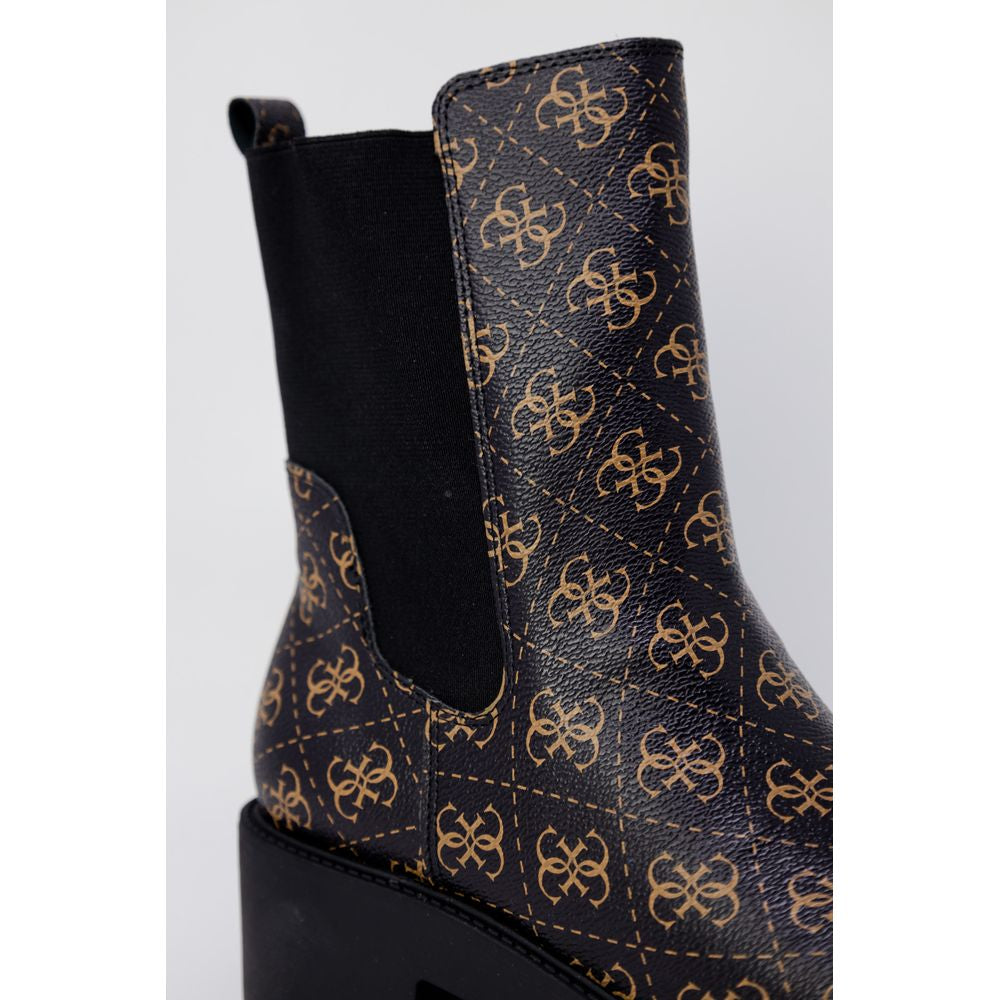 Guess – Schwarze Lederstiefel