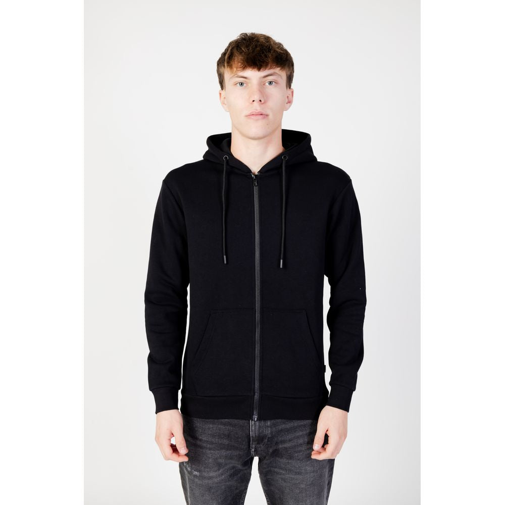 Pulover Jack Jones negru din poliester