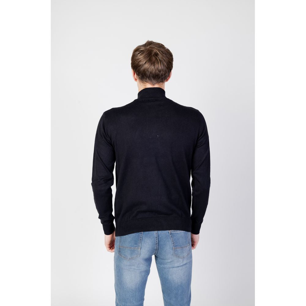 Pulover negru din bumbac US POLO ASSN.